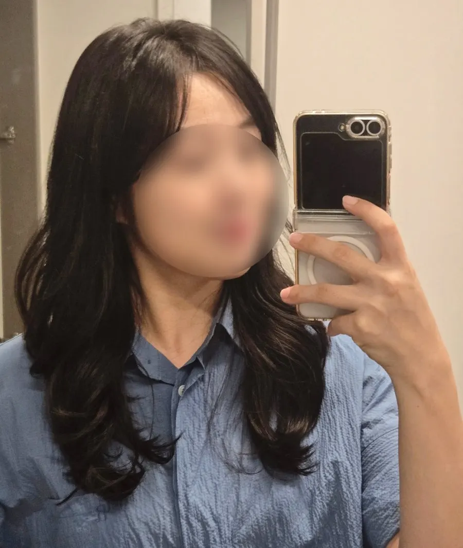 Natural curls the day after drying at home