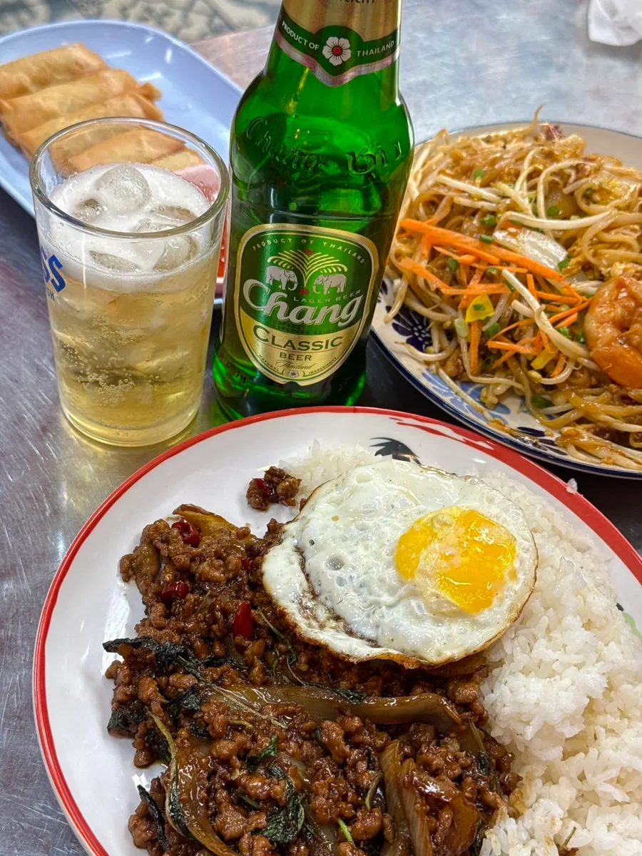 Thai meal spread with a local Bangkok feel
