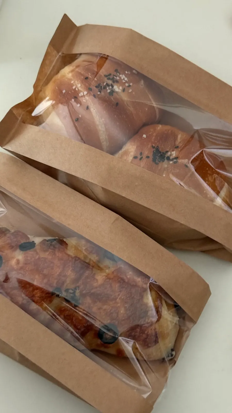 Breads packed up from Boulangerie Tan