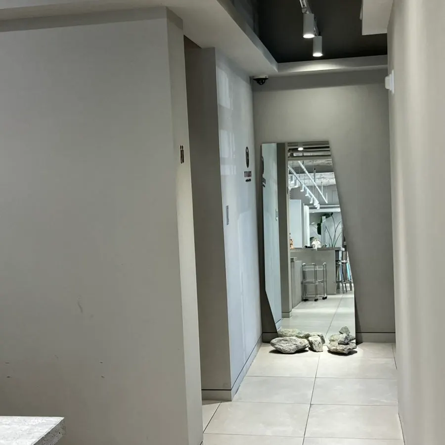 Hair salon interior with a modern atmosphere