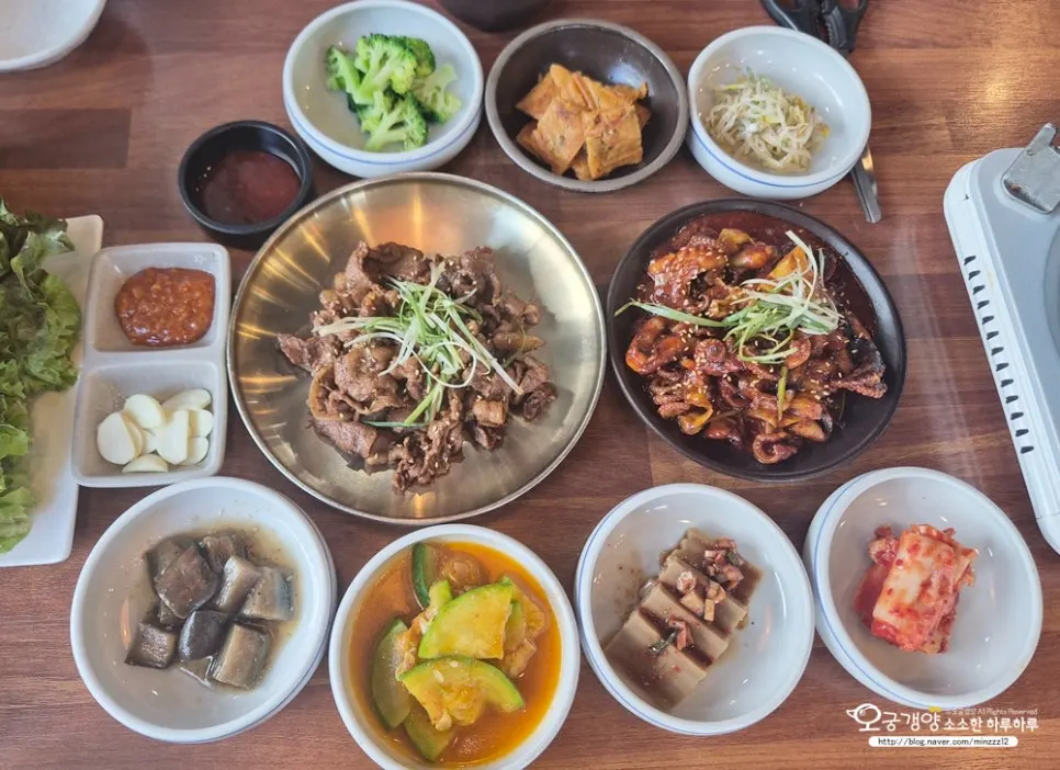 엄마의뚝심 뚝심쭈꾸미밥상 2인 상차림