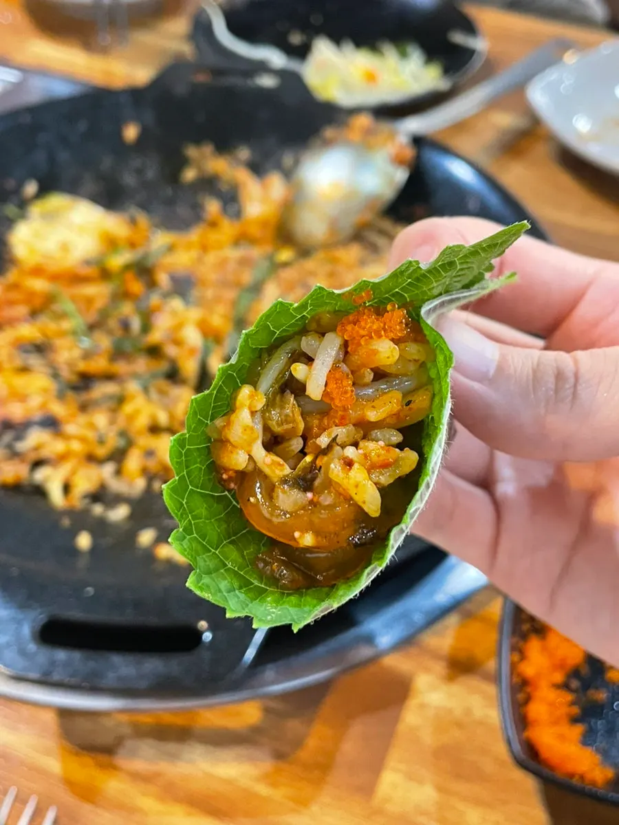 Fluffy octopus fried rice