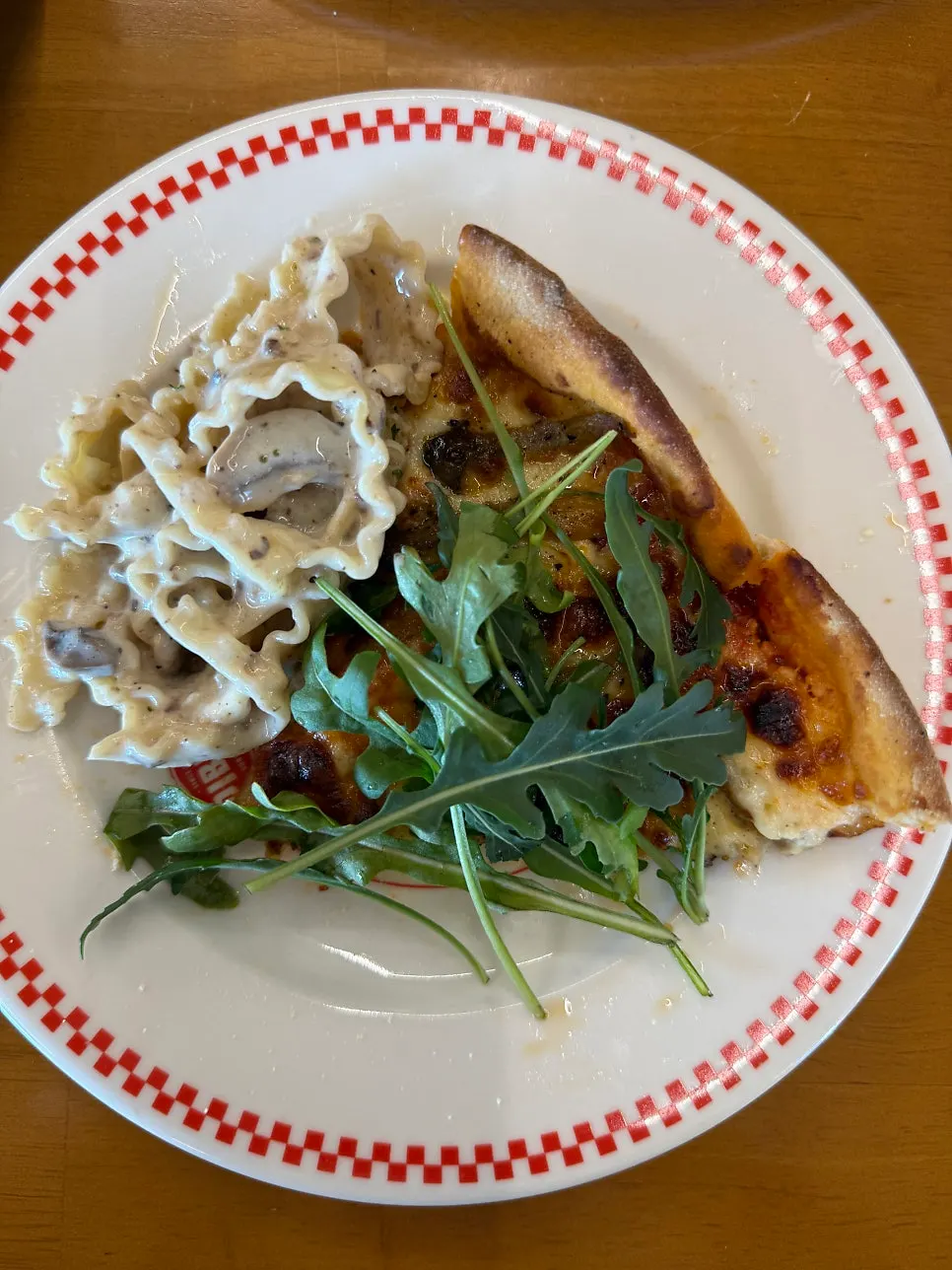 Pizza and pasta combination