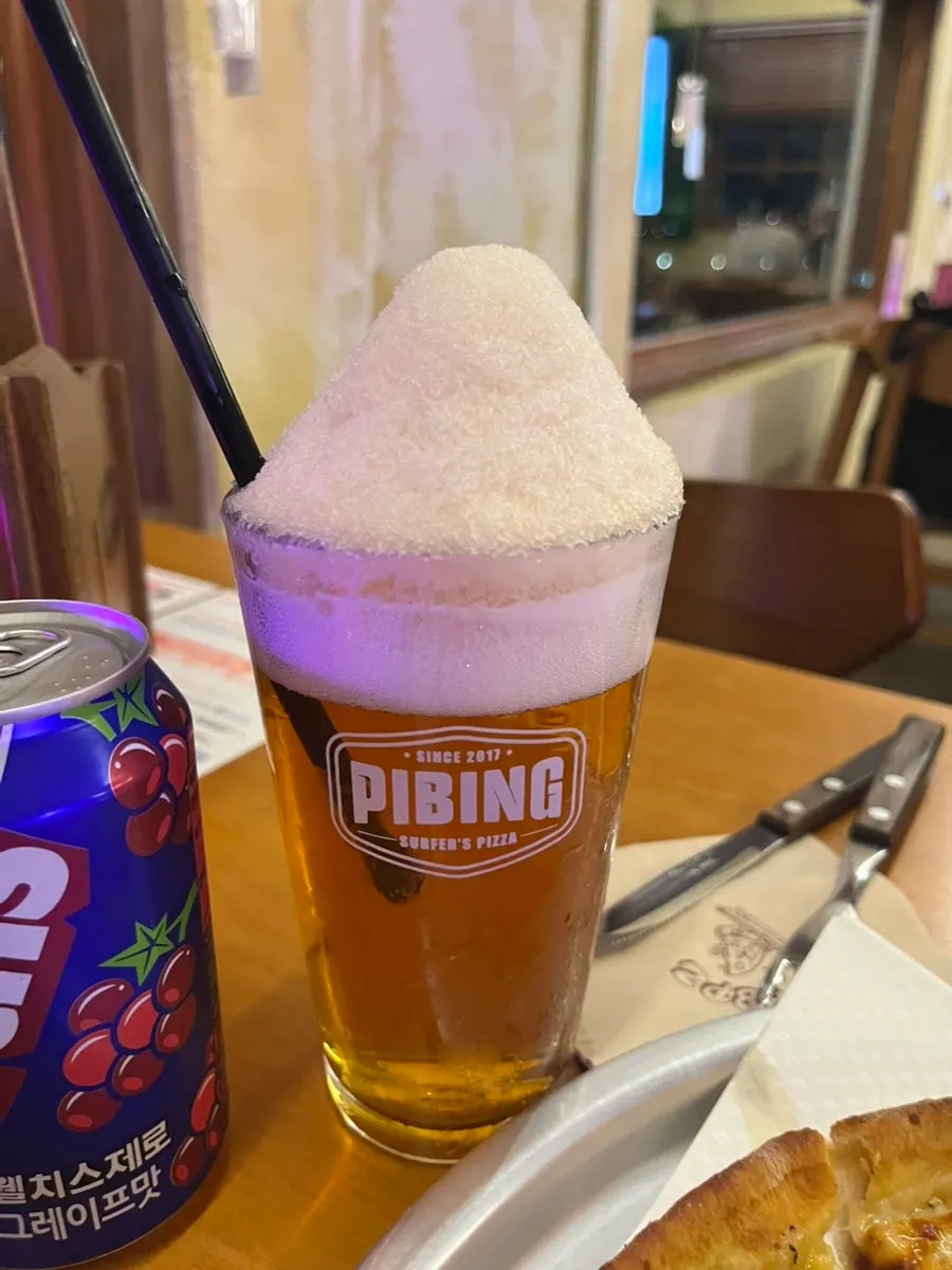 피자 파스타와 눈꽃 피빙맥