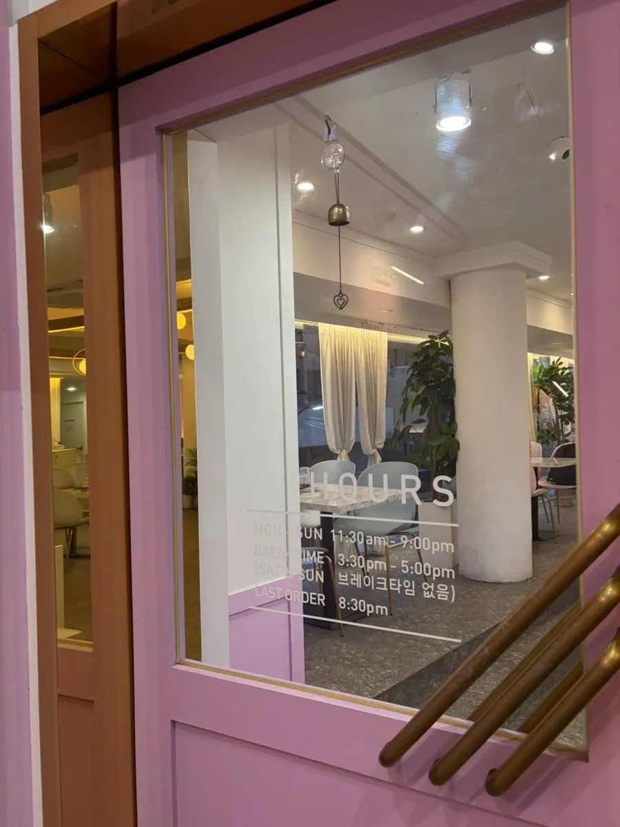 Light lavender wall and entrance door