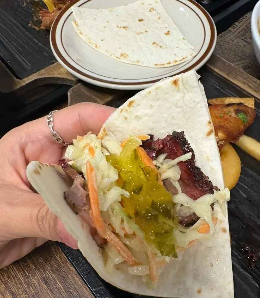 Tender pulled pork barbecue