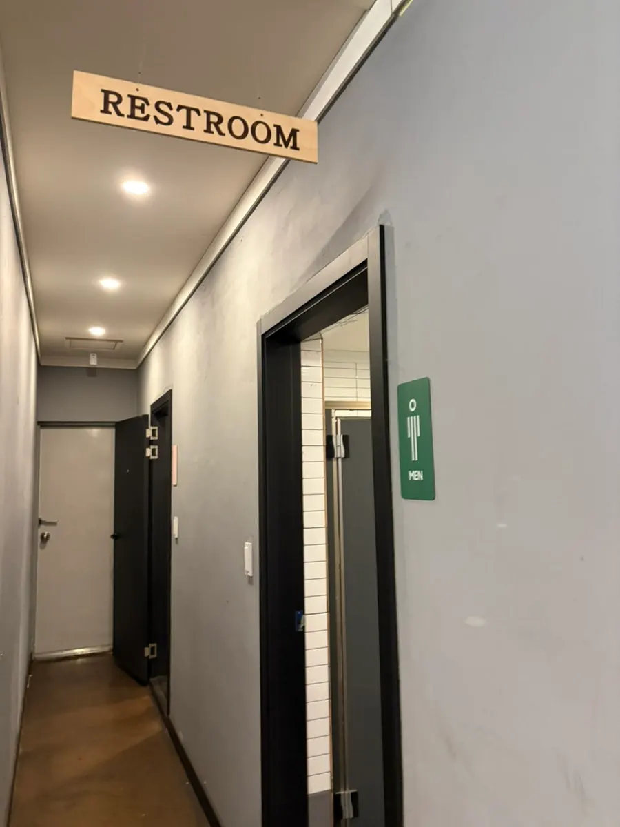 Restaurant interior amenities area