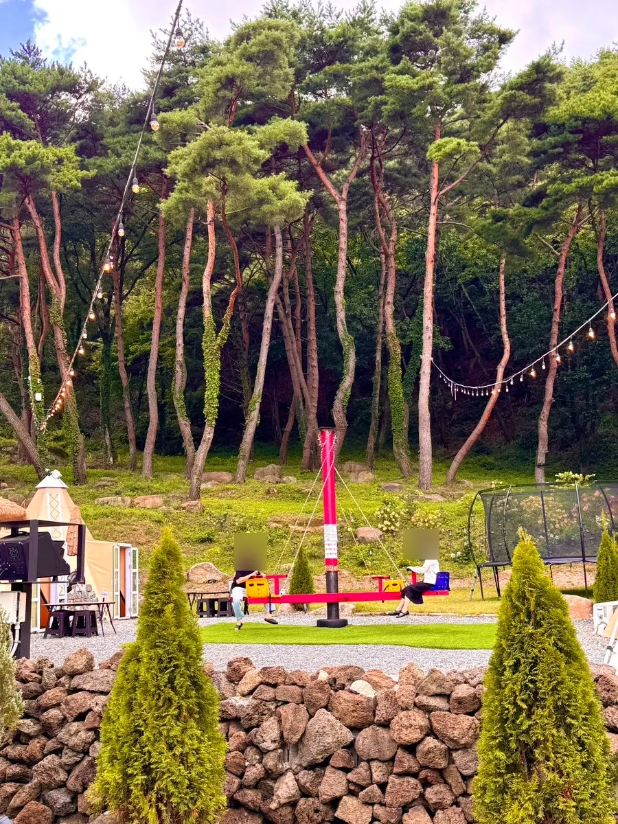 Play area for children at Palkkongi