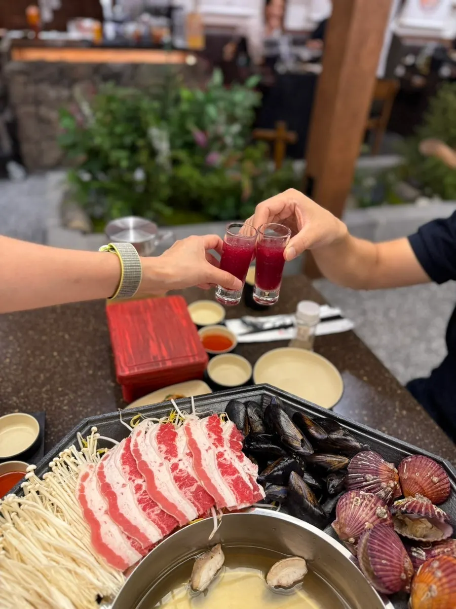 Wine slush served as a welcome drink