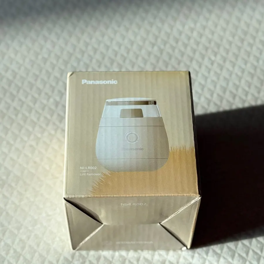 Cream Panasonic cordless fabric shaver
