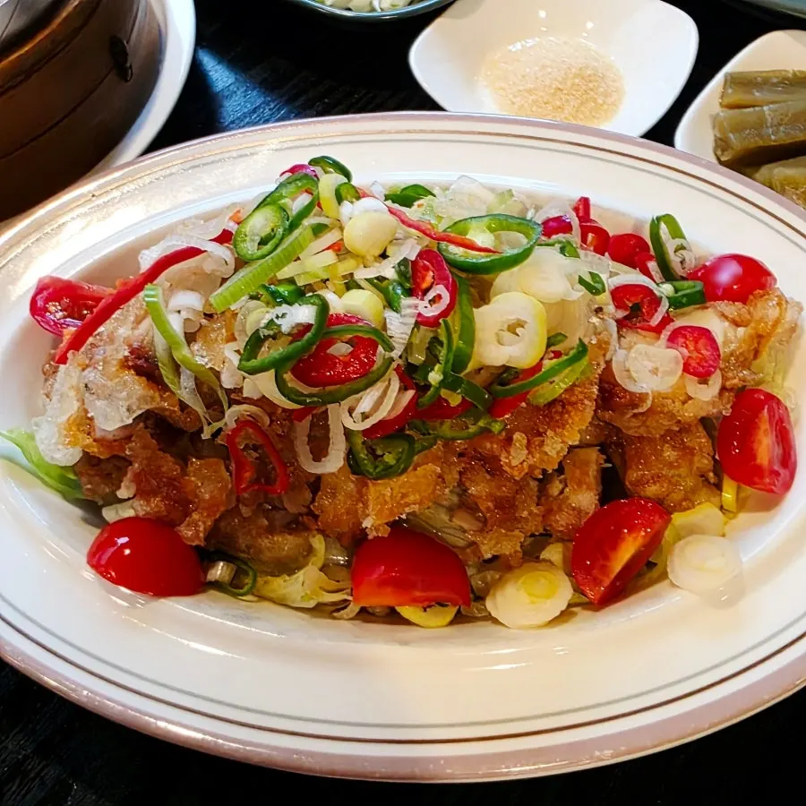 Dim sum and cooked dishes set at Panda Dim Sum