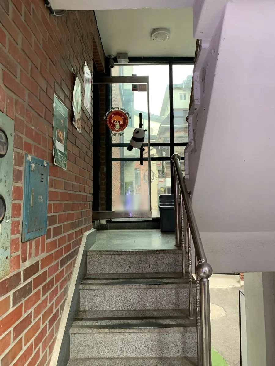 Staircase leading up to Panda Dim Sum