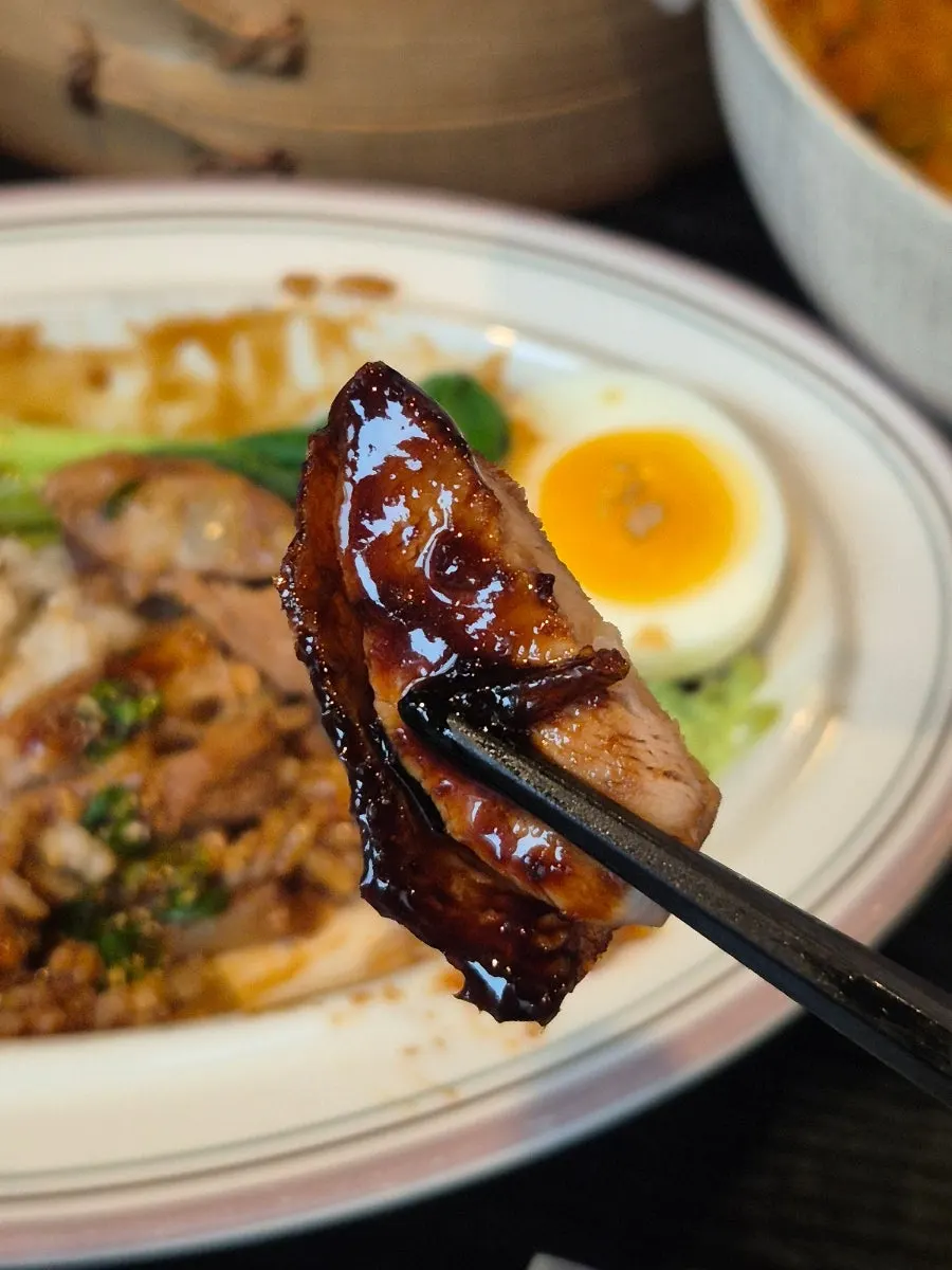 Wheat pancakes served alongside the Peking duck
