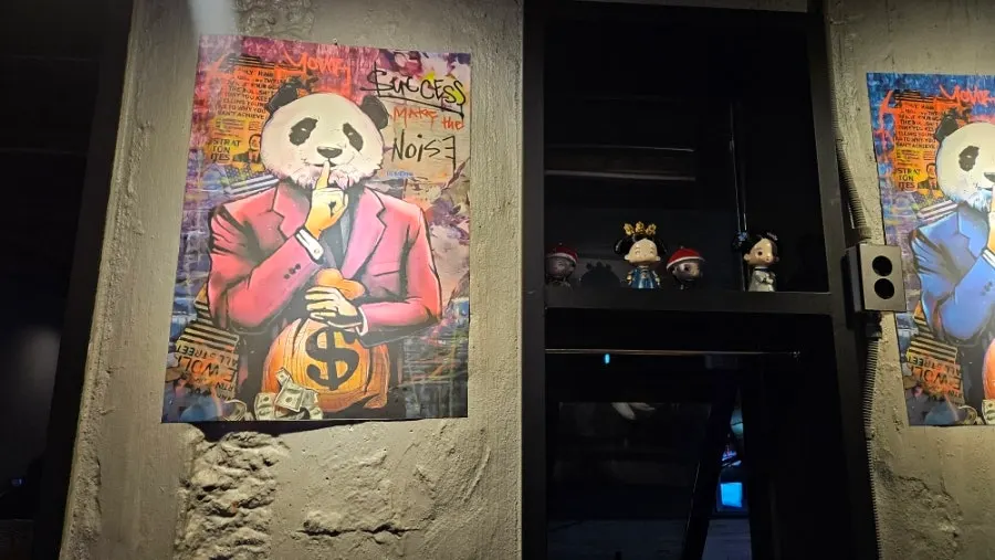 Casual interior seating at Panda Dim Sum