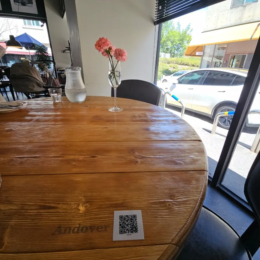 Andover table QR menu ordering guide