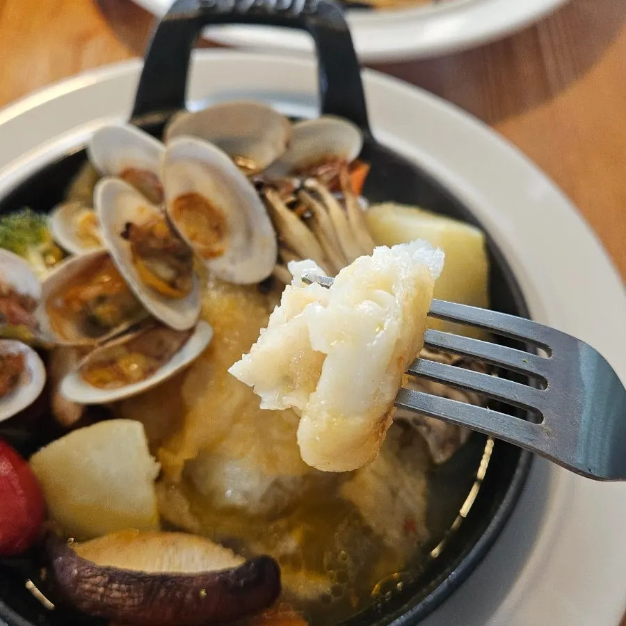 Tender flounder steak