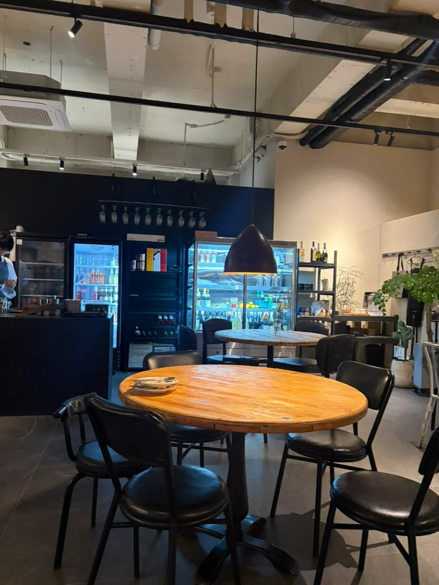 Andover's interior with widely spaced tables