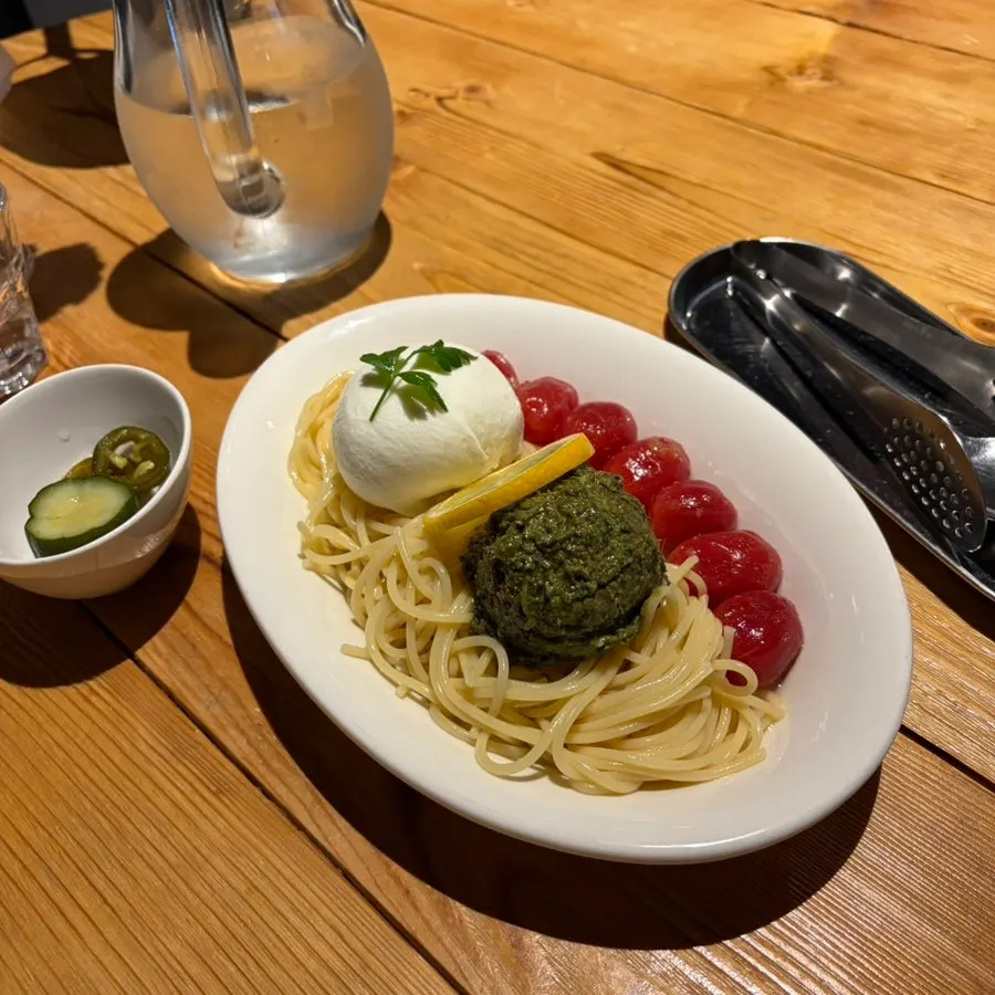 Andover's fresh basil cold pasta