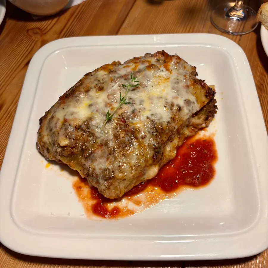 Large, tall signature lasagna