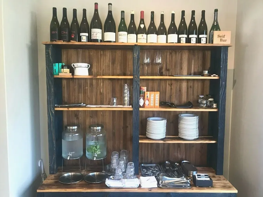Ordered dishes arranged on the table