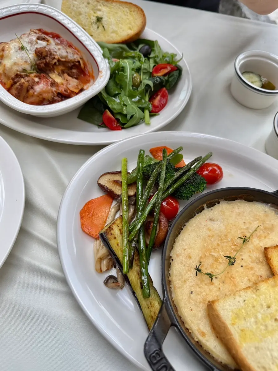 Plate of Andover's roasted vegetables