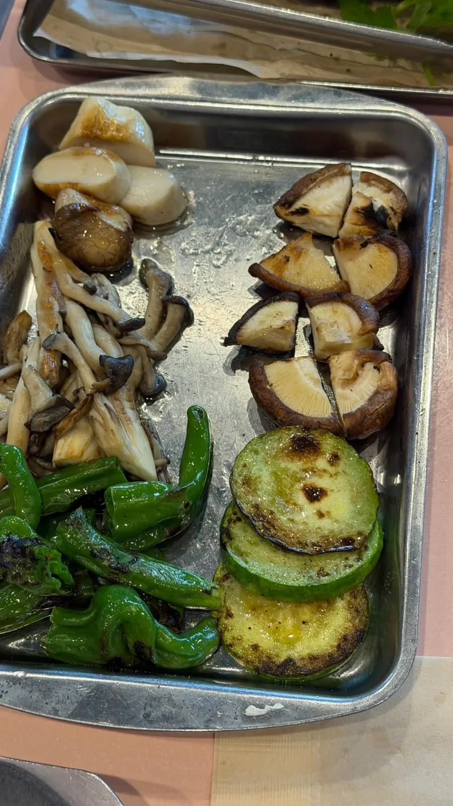 Close-up of golden-brown grilled pork belly