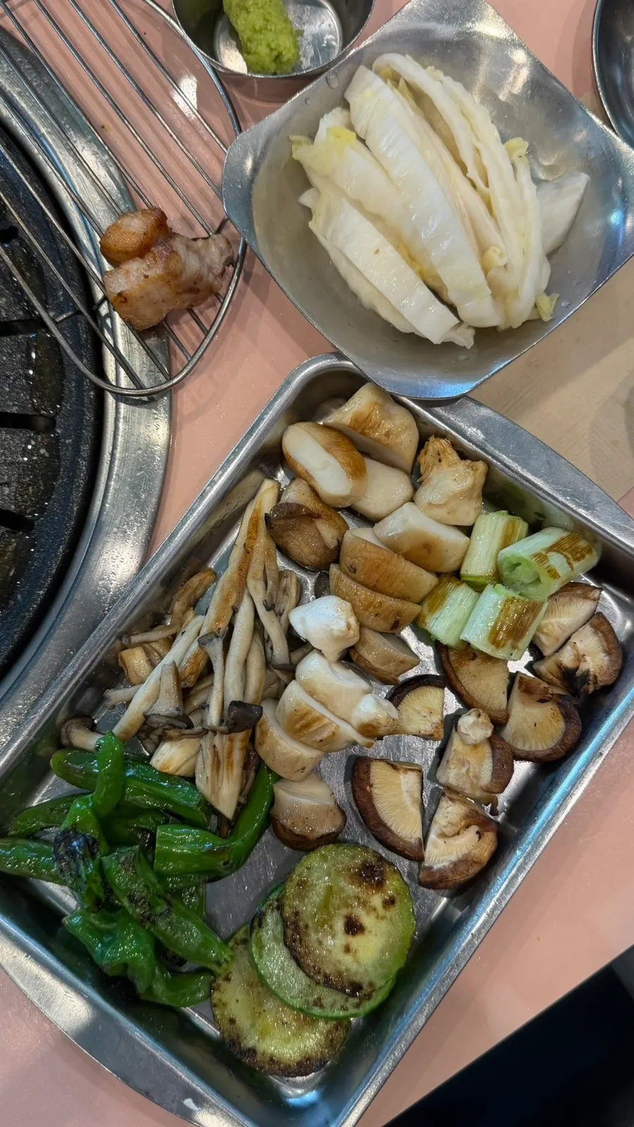 Herring roe and fish sauce served alongside the meat