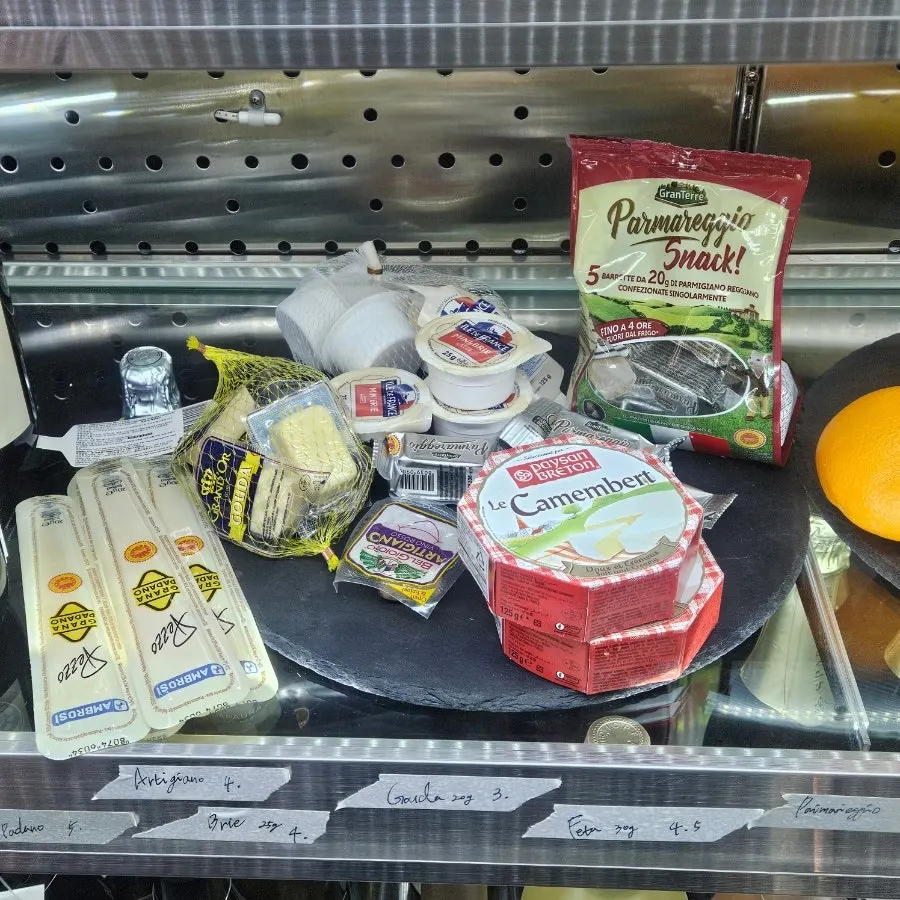Shelf display of Andover sauces for sale