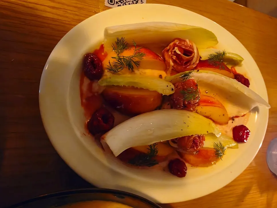 Raspberry Greek yogurt and endive salad