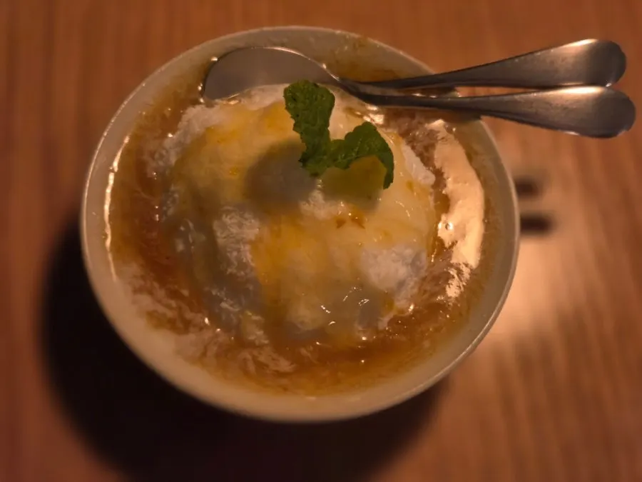 Yuja bingsu received through the review event