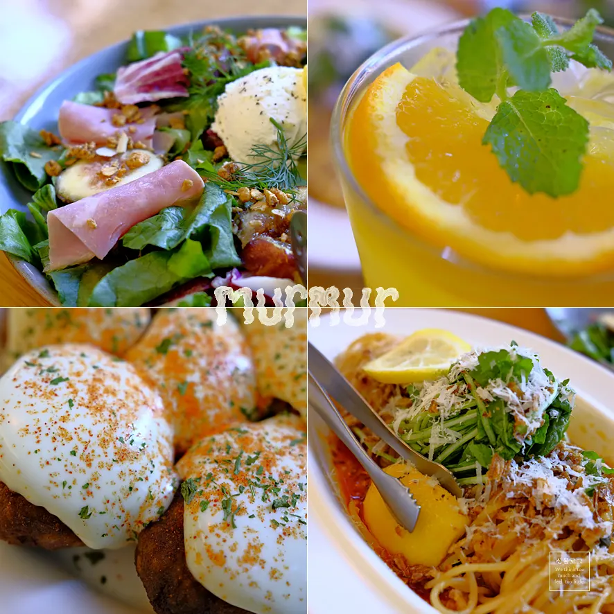 Brunch dishes ordered at Meolmeol Pangyo
