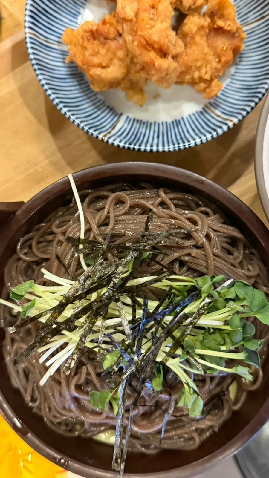 Zaru soba with rich tsuyu dipping sauce