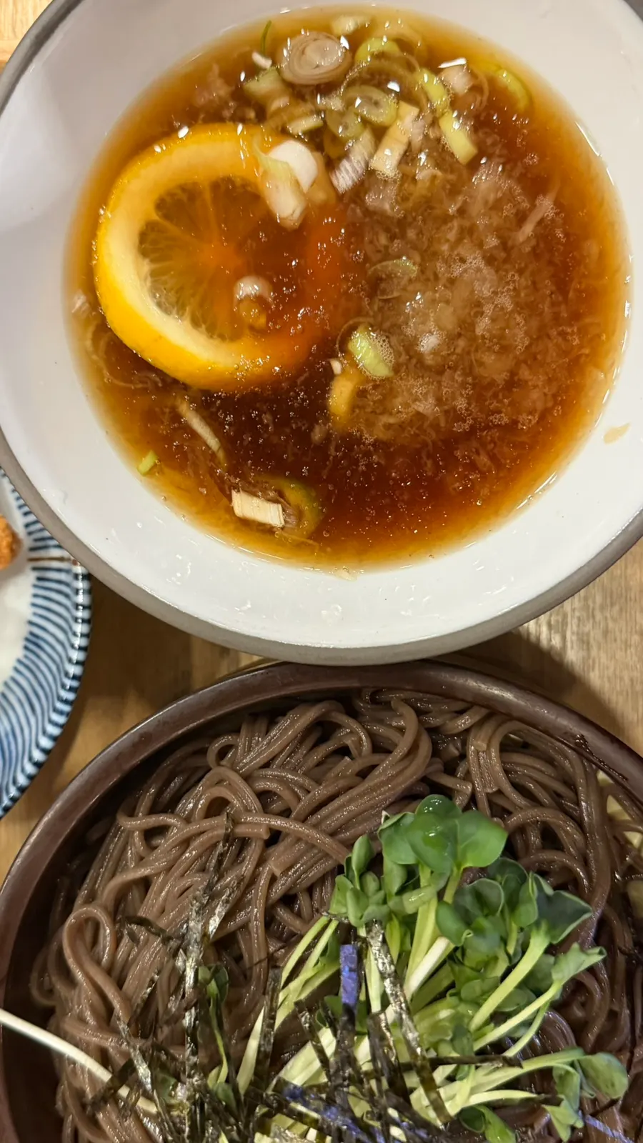 Zaru soba with chewy noodles