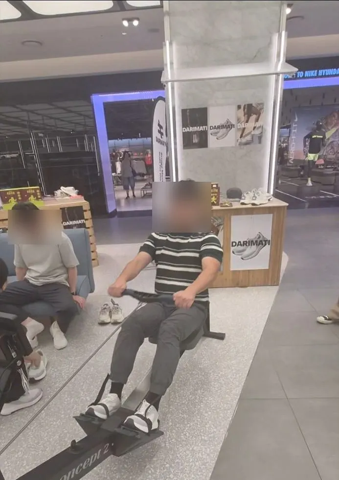 로잉머신 챌린지 참가 장면
