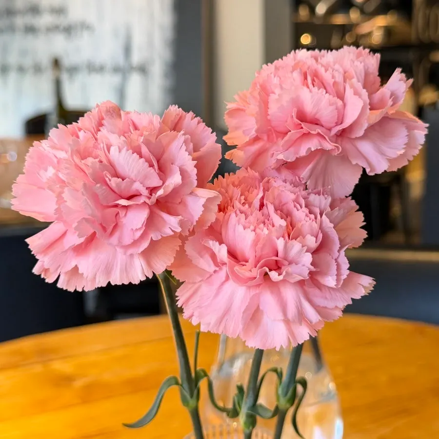 Pink fresh-flower arrangement