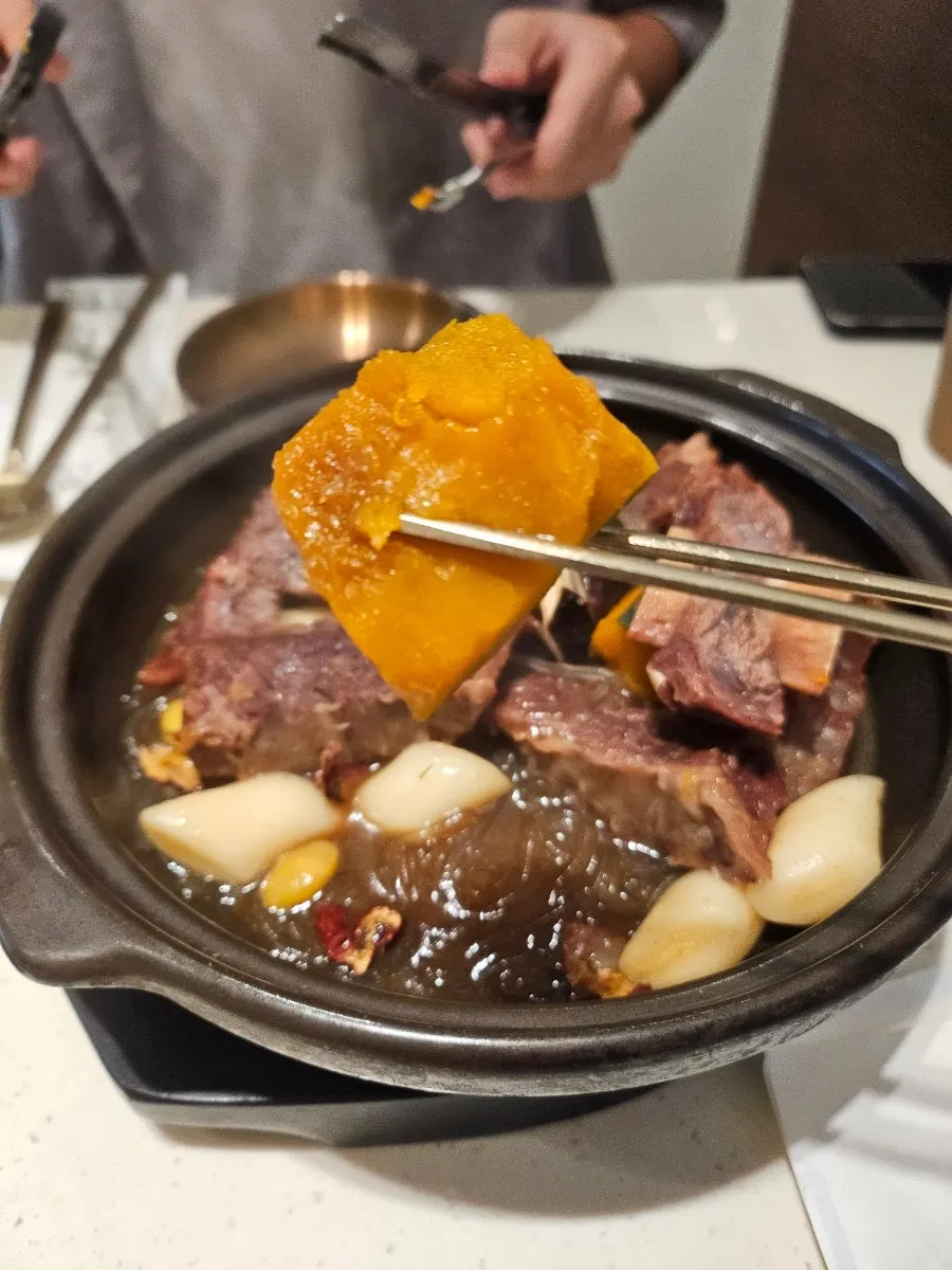 갈비찜에 들어간 단호박