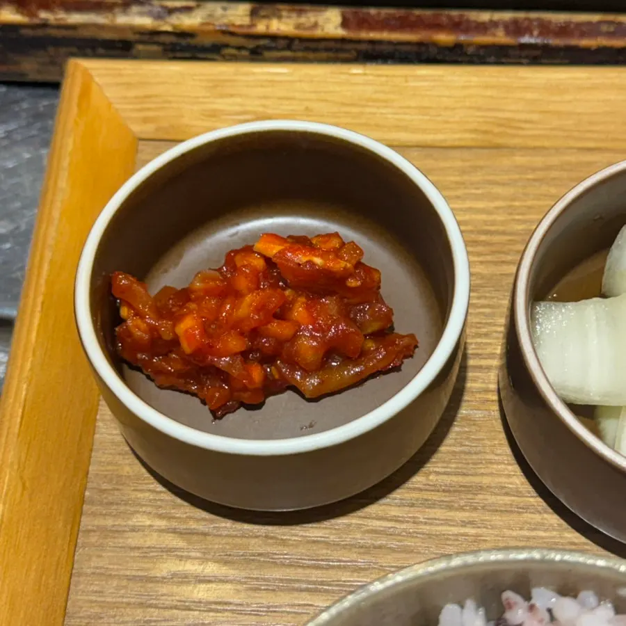 A meal set with multigrain rice and side dishes