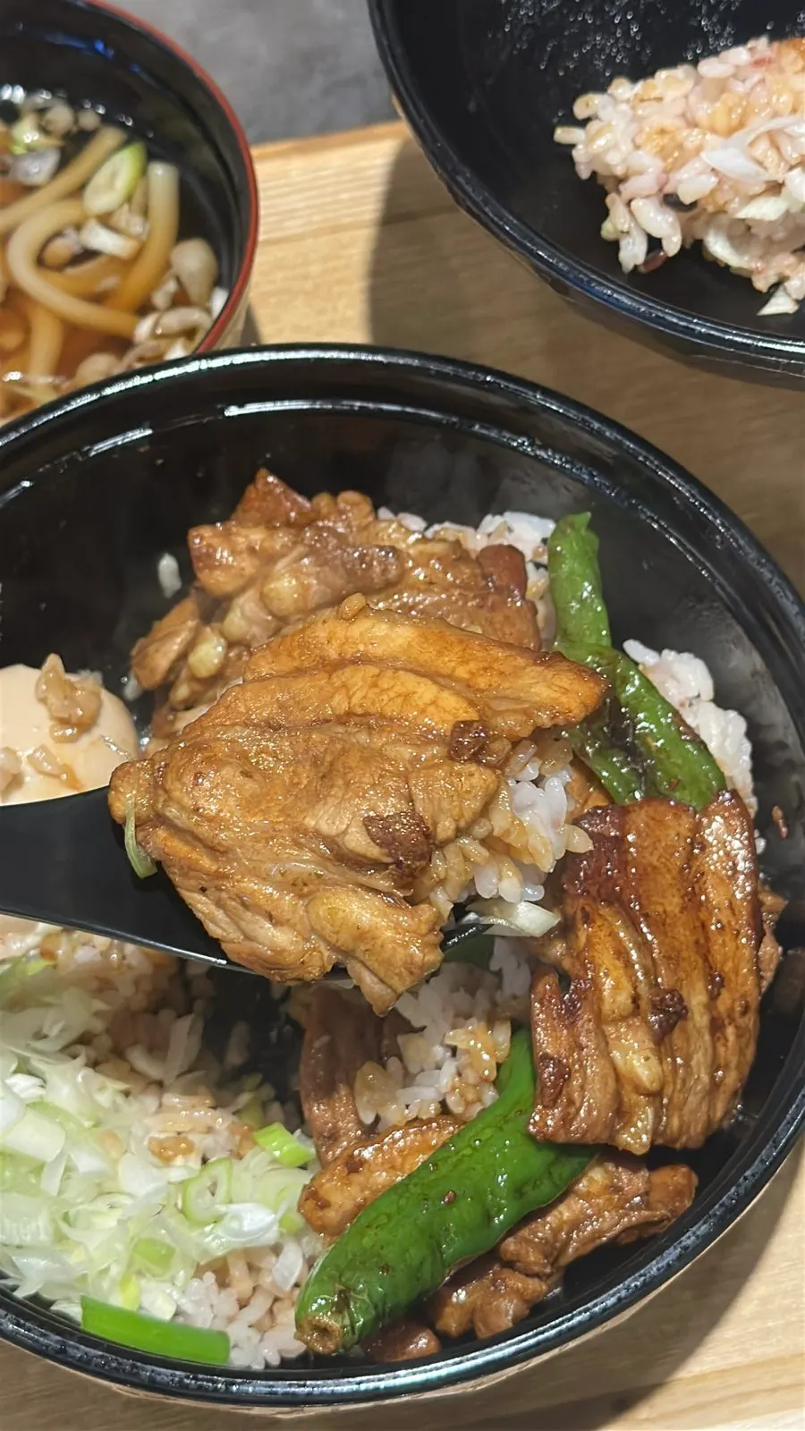 Katsu and cold soba set