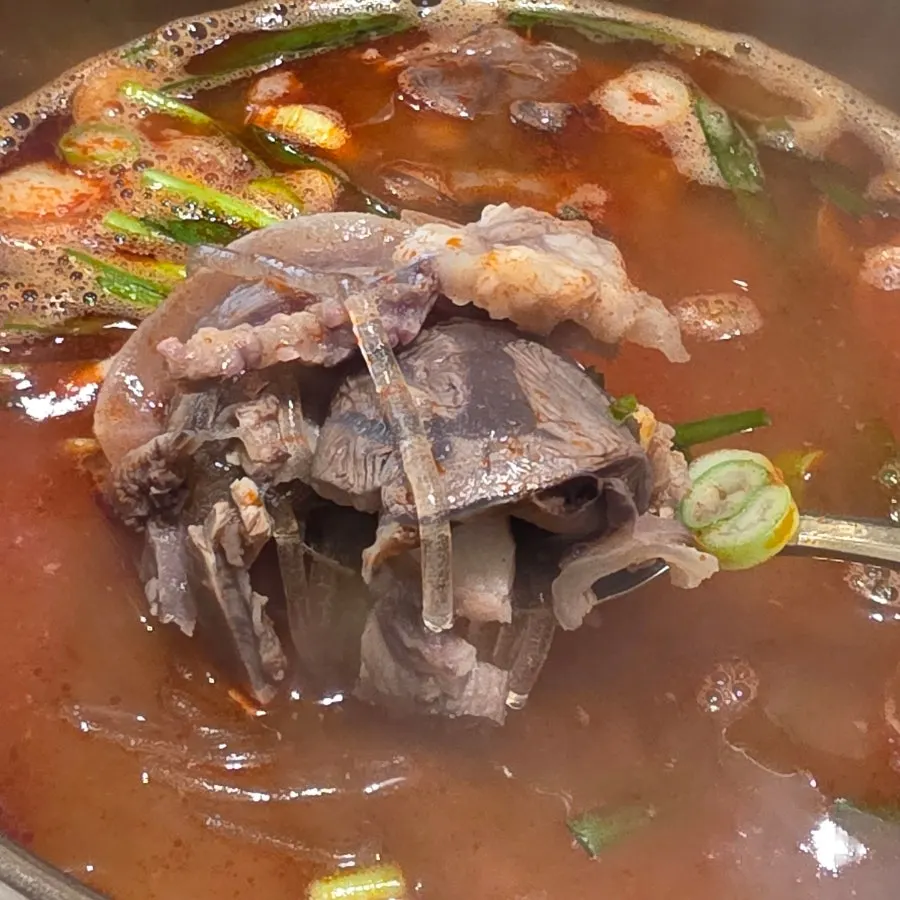 해장곰탕과 한우수육 상차림
