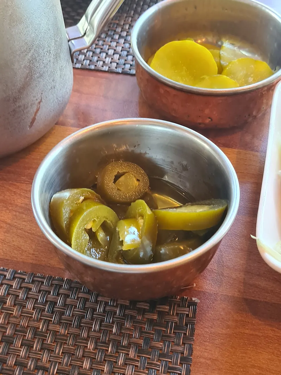 Curry spread served as part of the weekday lunch set
