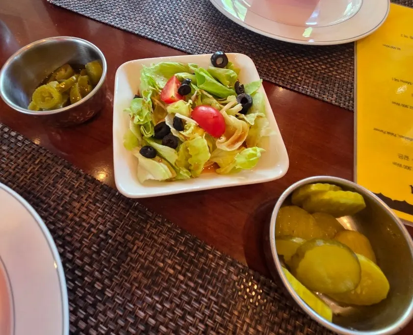 Lunch set and water pitcher