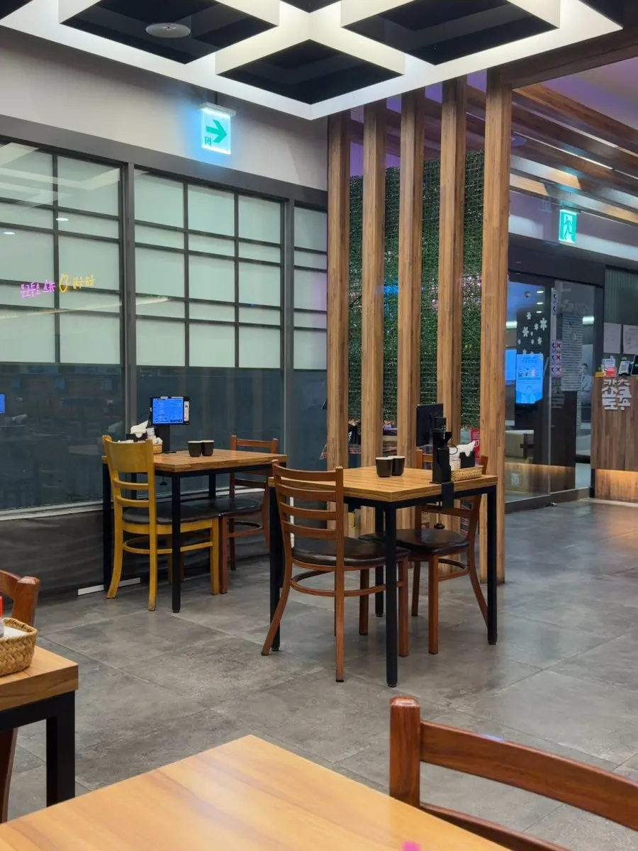 Vertical shot of the interior at Katsu Shokudo Pangyo Main Branch