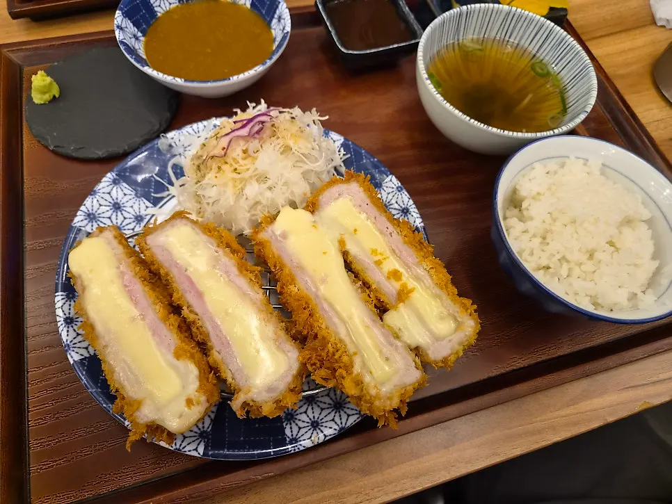 Mozzarella cheese katsu single dish
