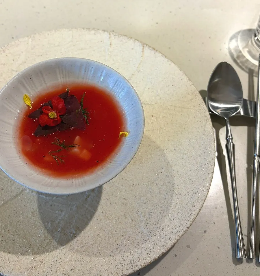 First appetizer setting of the Kkweda dinner course
