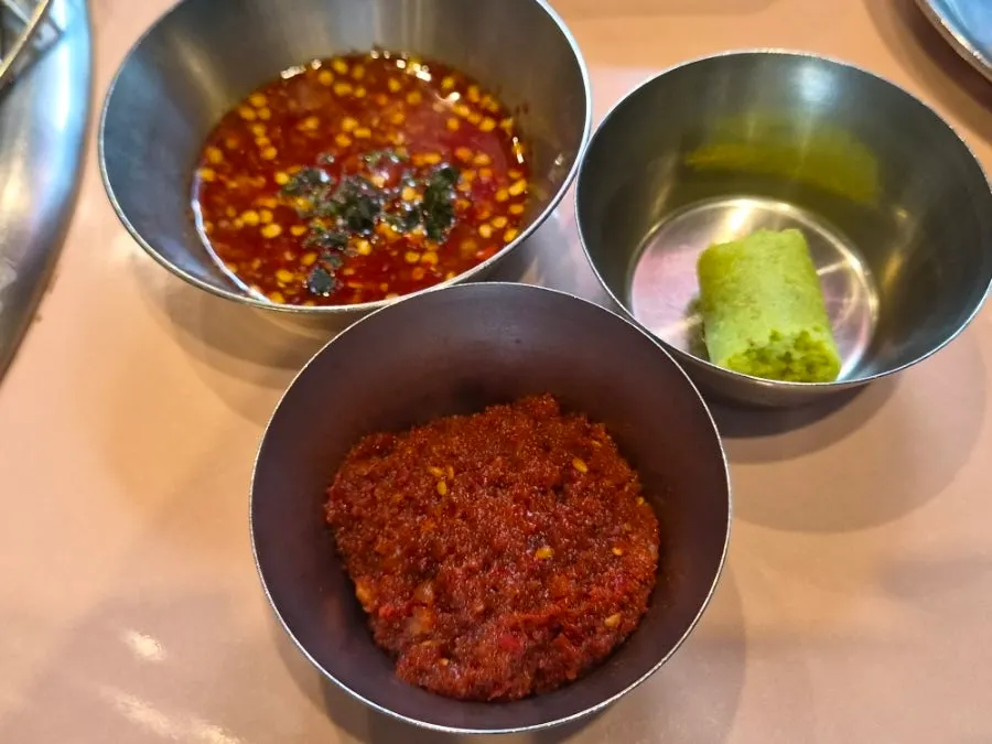 Sauces and side dishes for the meat
