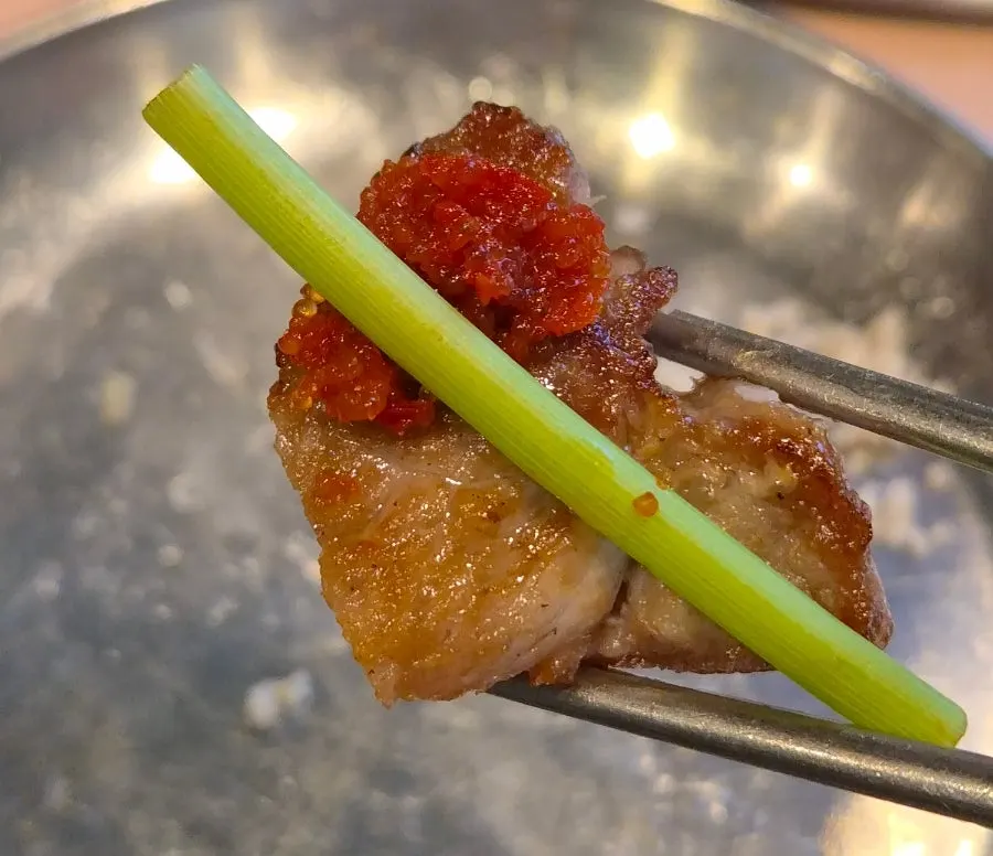 Pork neck with juicy, meaty flavor