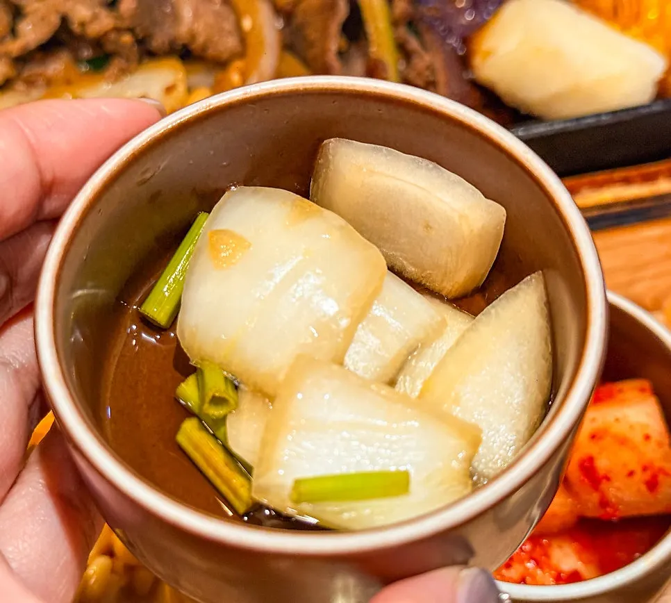 불고기와 함께 먹은 양파절임 반찬
