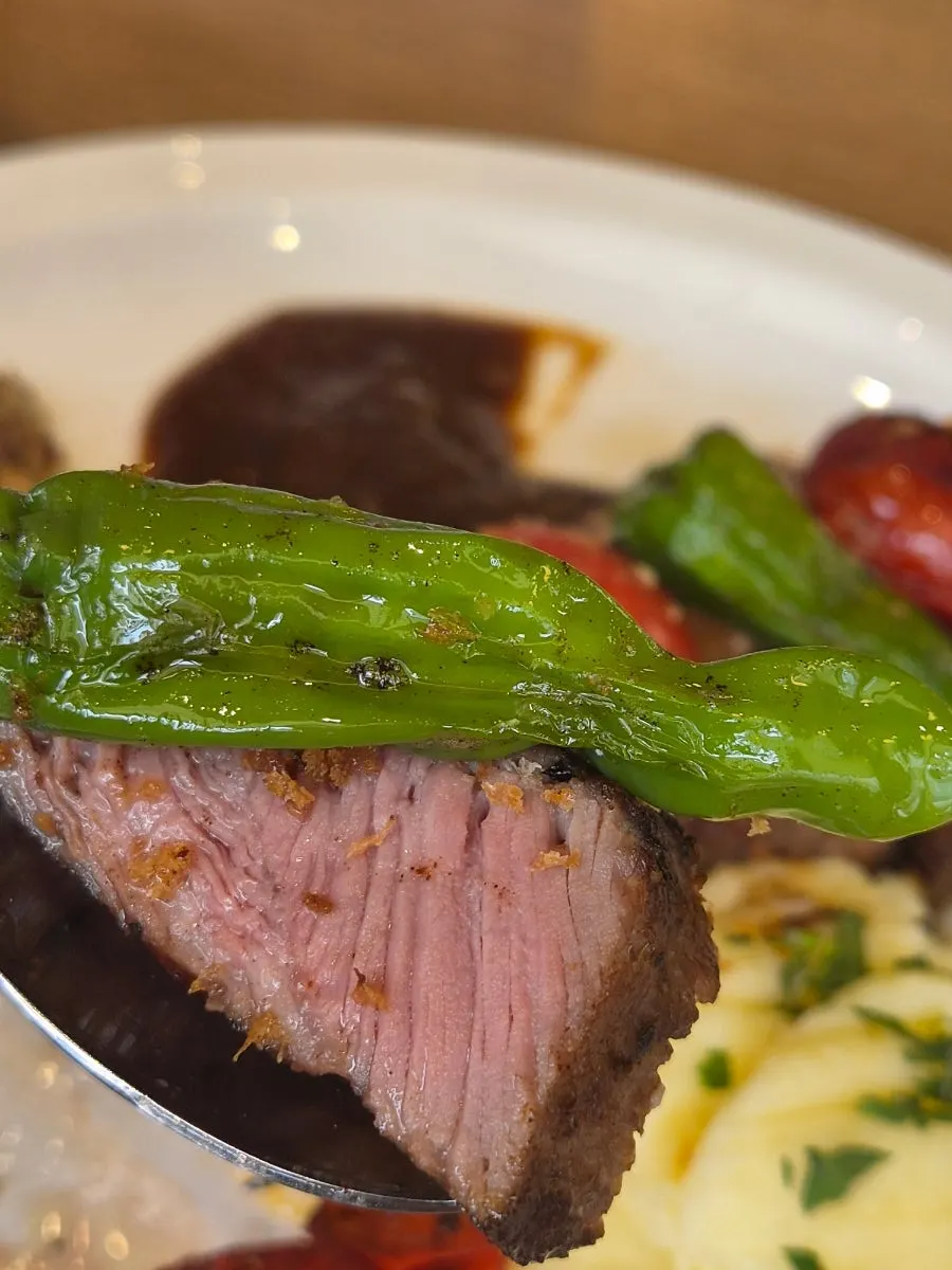 Tender flat iron steak