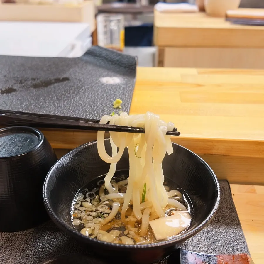 A piece of densely packed futomaki