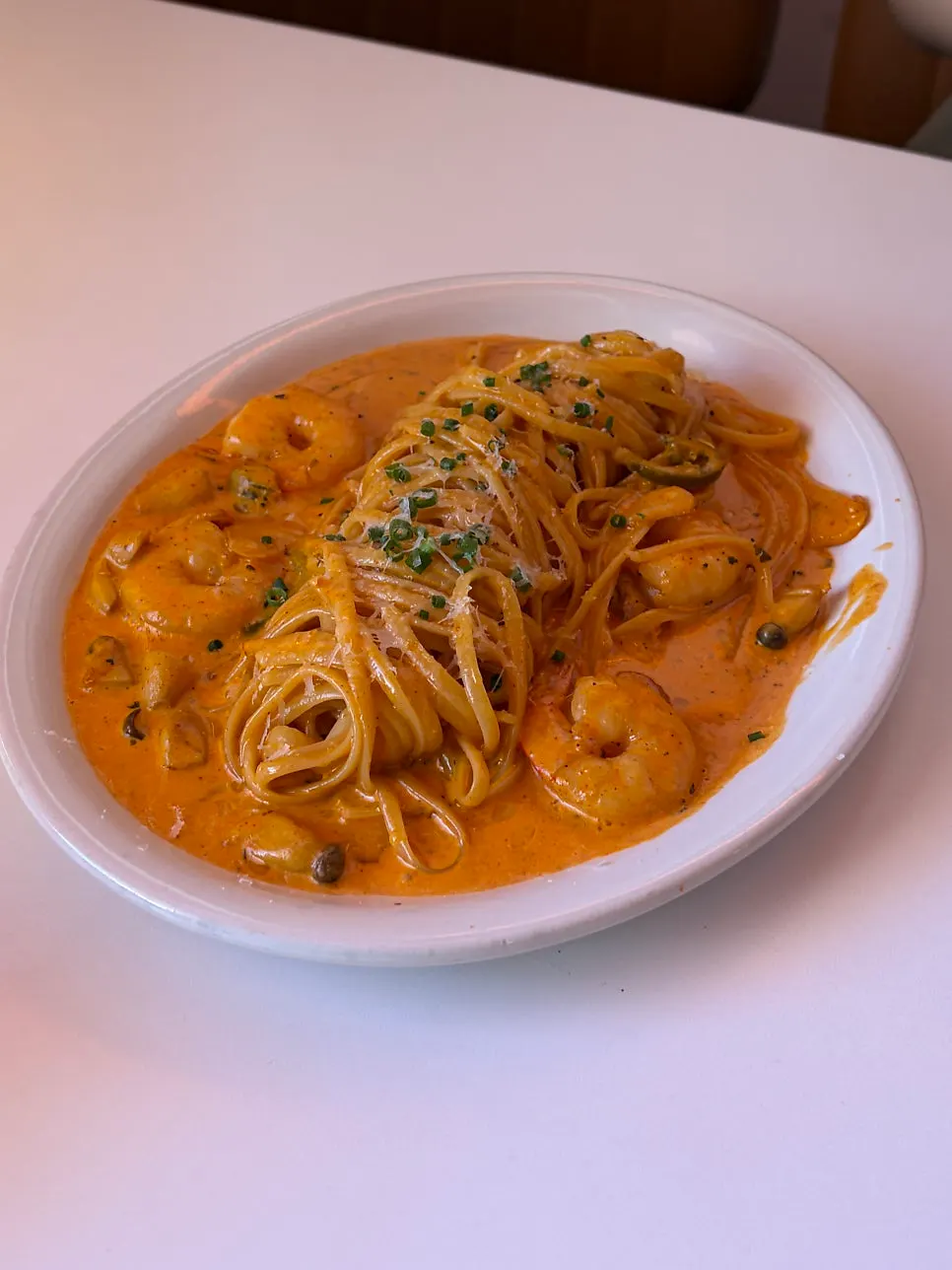 A bowl of Tuscan pasta at Panna Seomyeon Main Branch